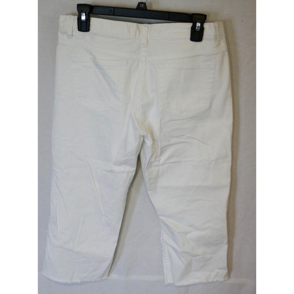 Victoria Secret London Jean Stretch Premium Quality Denim Capris Size 8 - Picture 5 of 8